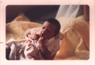 Baby Aaron yawning Baby Aaron yawning